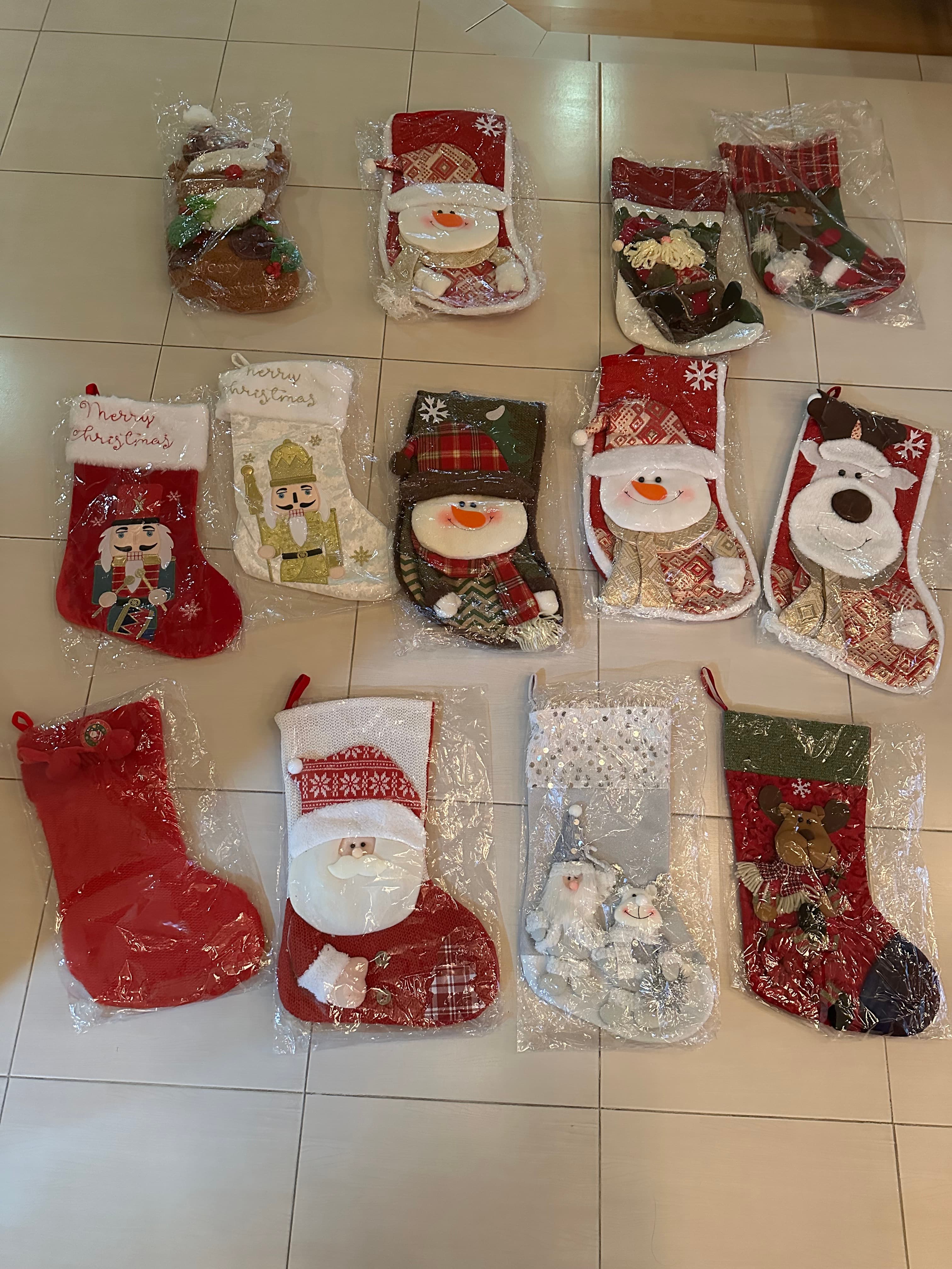 Botas navideñas decorativas surtidas